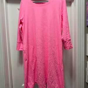 Lilly Pulitzer Bright Pink Long Sleeve Dress